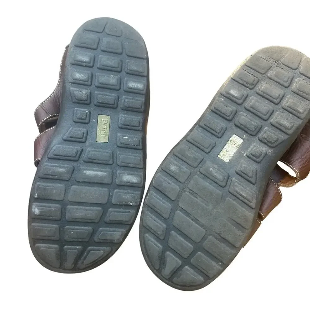 Born Brown Leather Chunky Open Toe Fisherman Gorpcore Outdoor Sandal 12
